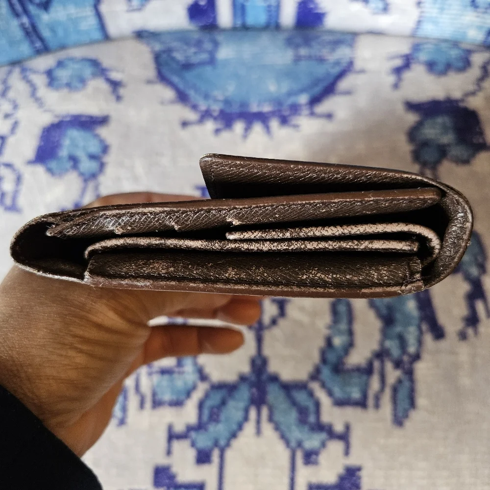 Louis Vuitton Damier Ebene Porte Tresor International Wallet France 1998